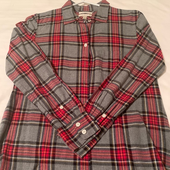 J Crew Flannel Boy Fit shirt - Size 2 - Picture 4 of 6